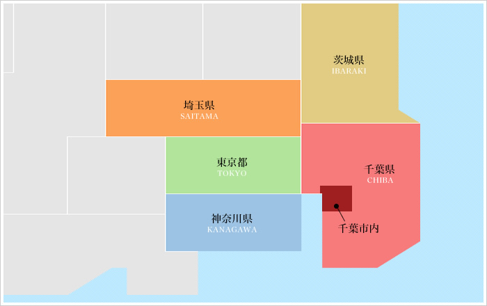 対応エリアマップのイメージ